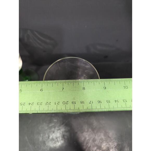 Tiffin Green Stem Cordials Festoon Optic Wine Uranium Vintage Stemware, Set of 2 - Picture 12 of 13